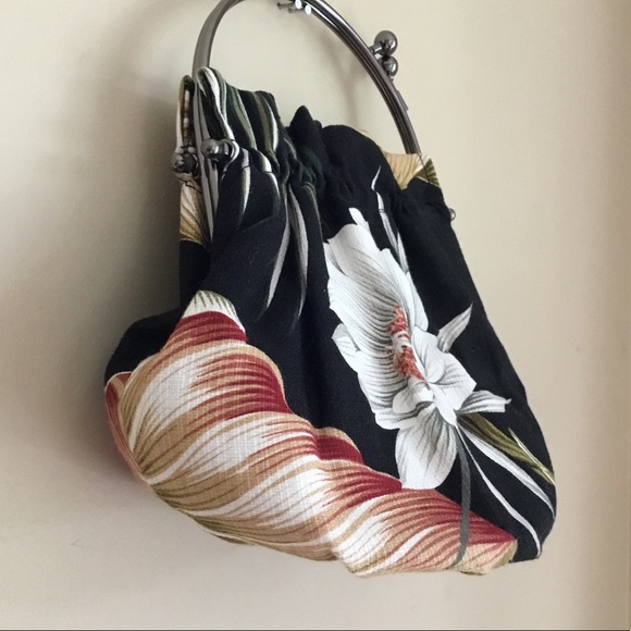 Vintage aBBa Hawaiian Hibiscus Floral Bag - Picture 2 of 7